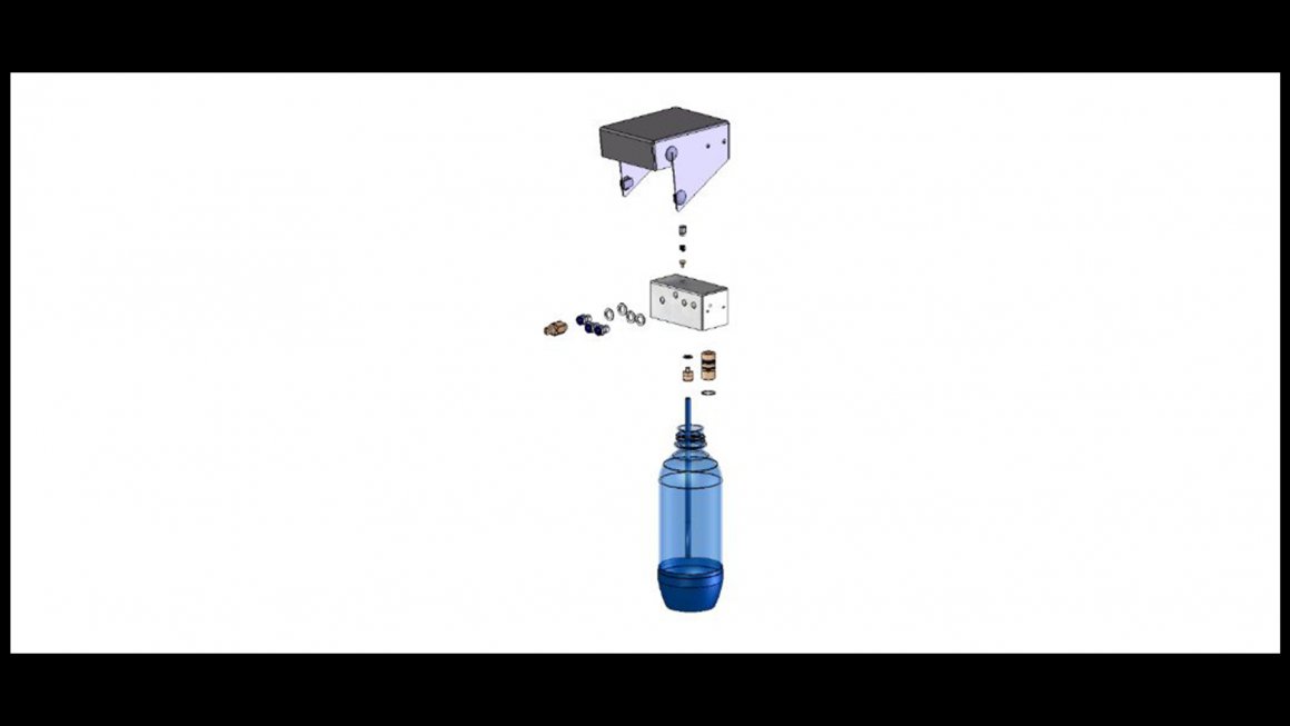 Wasserflasche für ein AIR-FLOW-Gerät